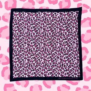 Y2K Pink Cheetah Print Scarf
